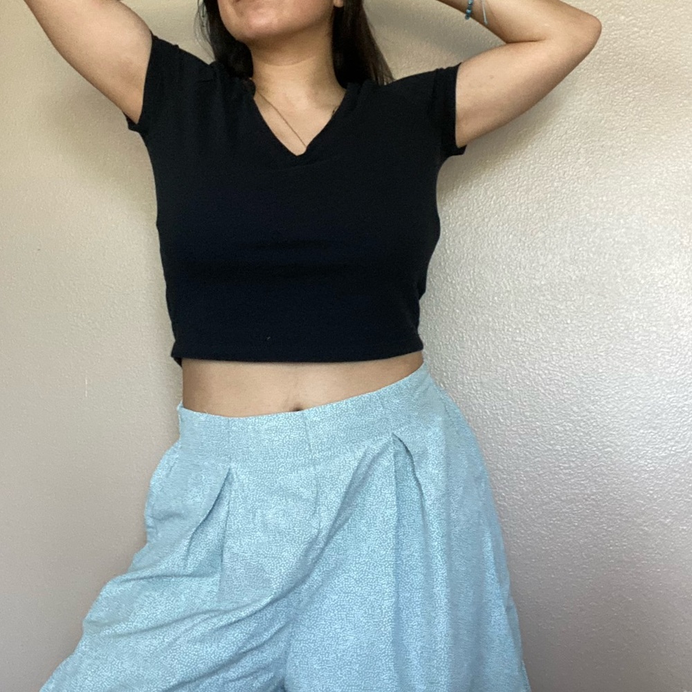 Wild Fable Black cropped top